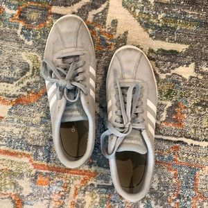 Grey Adidas Tennis Shoes